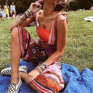 NWOT free people colorful jumpsuit!